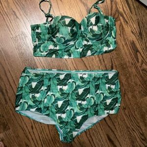Two piece swim suit
